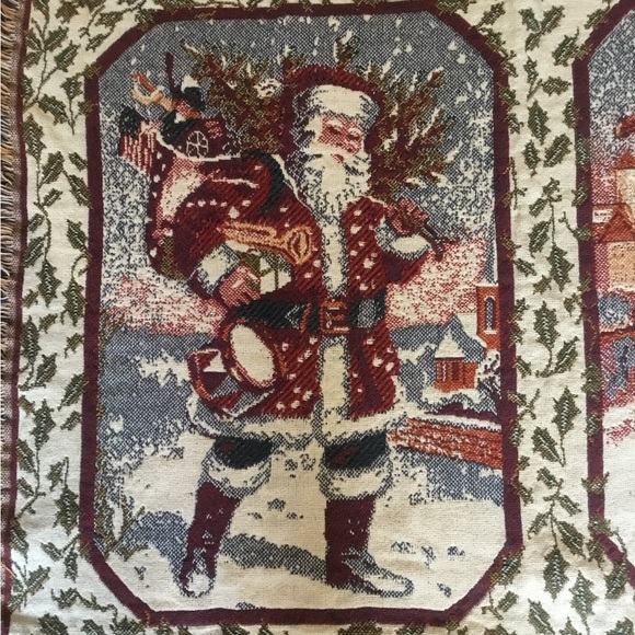 goodwin weavers Holiday Goodwin Weavers Cotton Throw Blanket Old